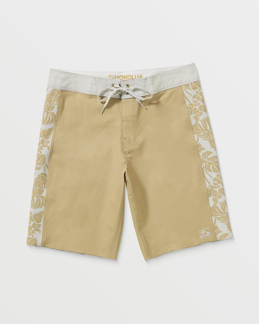 Mens Kona Town 20" Boardshort - Dark Khaki