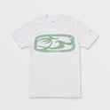 Mens Antique Logo Short Sleeve Tee - White