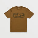 Mens Antique Logo Short Sleeve Tee - Brown