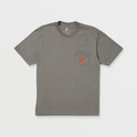 Mens Smoke'D Marlin Short Sleeve Tee - Silver