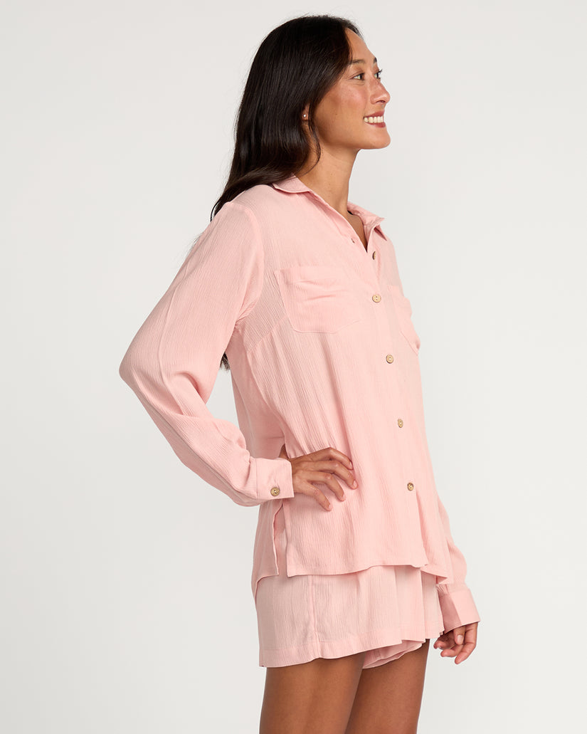 Womens Castaway Oversized Top - Royal Hawaiian