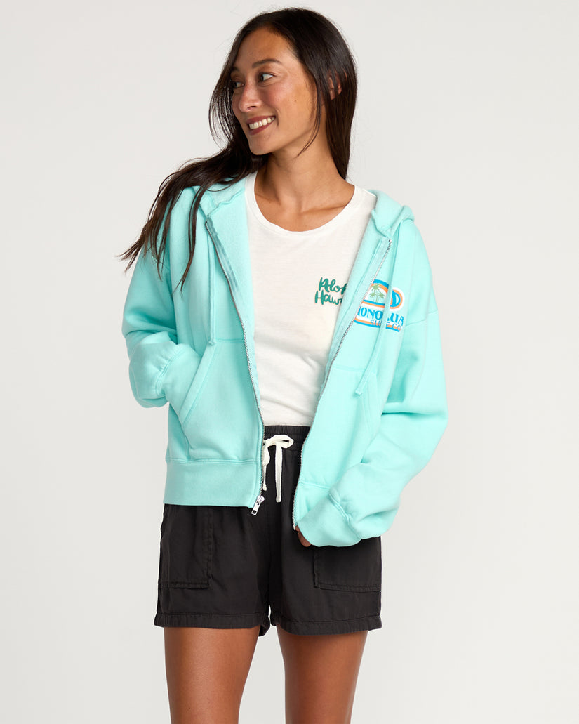 Womens Island Bound Hoodie - Barrier Reef