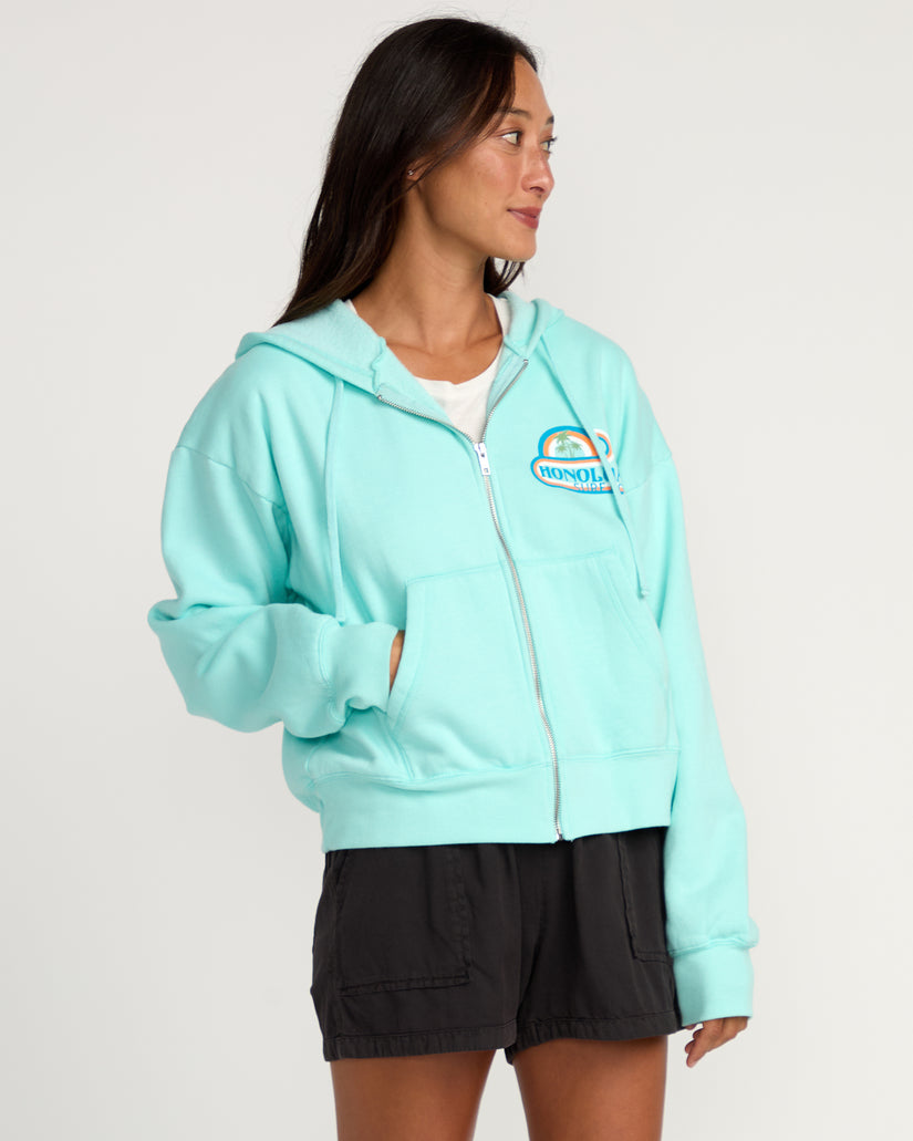 Womens Island Bound Hoodie - Barrier Reef