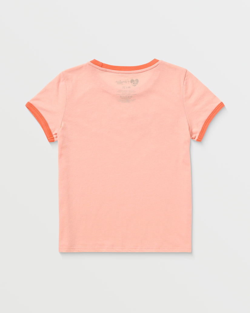 Girls Mala Ringer Short Sleeve Tee - Royal Hawaiian