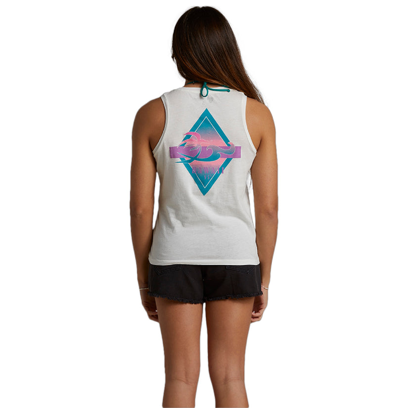 Womens Hawaii Vibes 95 Tank - Salt Crystal