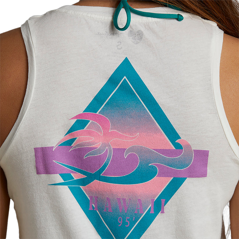 Womens Hawaii Vibes 95 Tank - Salt Crystal