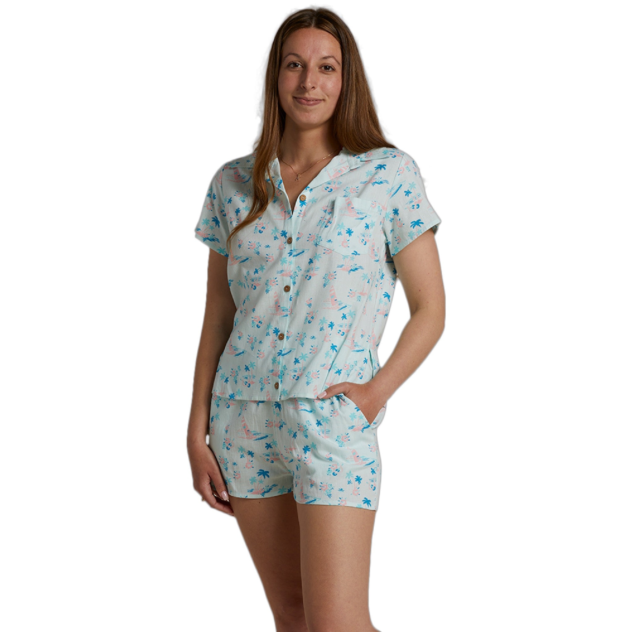 Womens Shorebreaker Top - Ice Blue | Honolua Surf