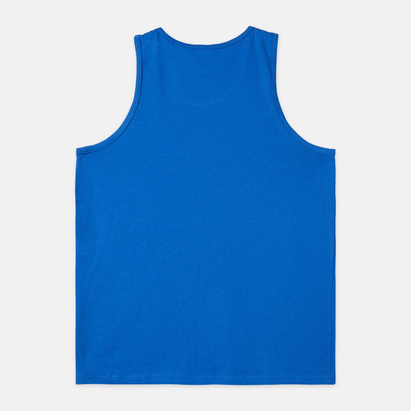 Mens Square Logo Tank - Blue