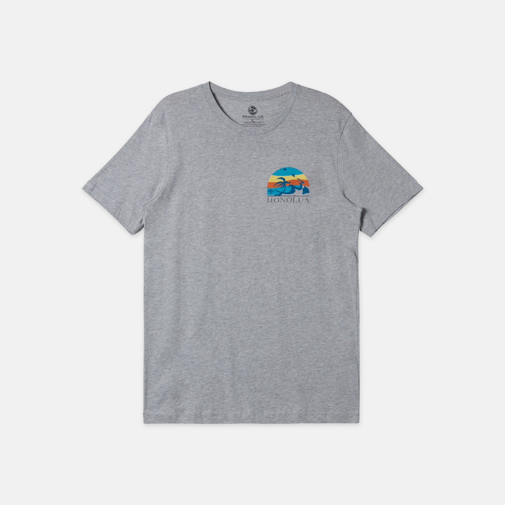 Mens Crest Stripe Short Sleeve Tee - Heather Grey – Honolua Surf