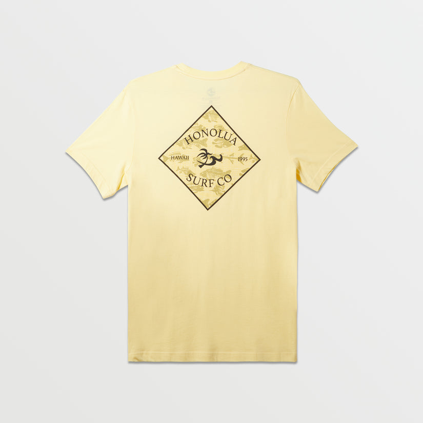 Mens Squared Up Short Sleeve Tee - Banana